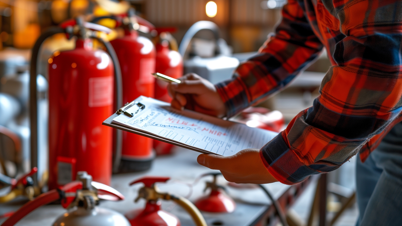 check list de ppci sendo realizado
